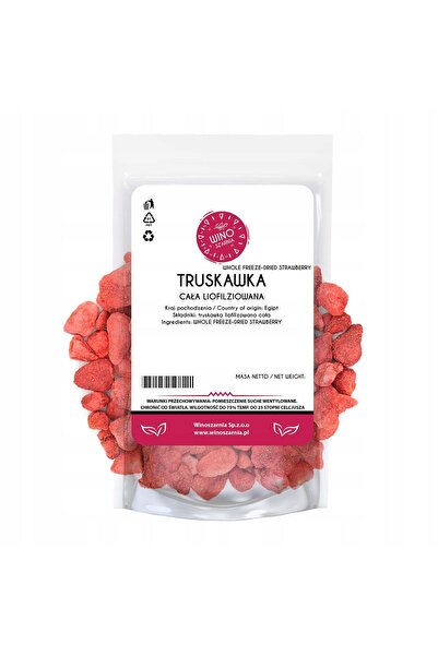 winoszarnia Freeze-dried Whole Strawberries – , Gluten-free, for Cooking – 50g