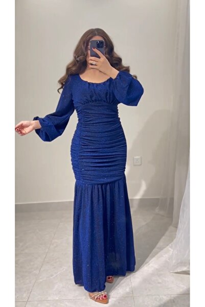 sacha Shiny Stretchy Evening Dress That Hugs the Body