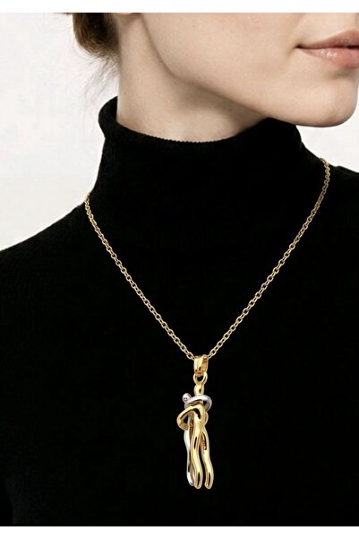 Monalisa Home Interlocking Lovers Figured Necklace