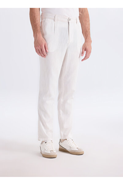 Lee Cooper Ekru Erkek Regular Tapered Chino Pantolon 262 LCM 221006 ZARSE 2 EKRU