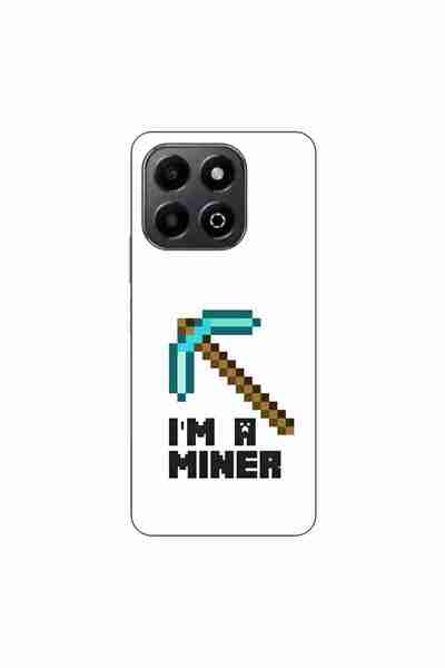 OEM Husa compatibila cu Honor X6b Silicon Gel Tpu Model Minecraft Miner