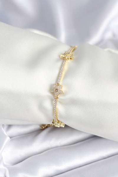northcity n Brass Gold Color Star Model Women's Bracelet 5886