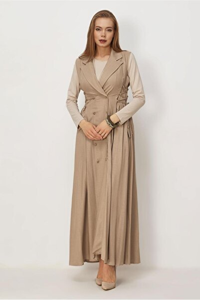 Alvina Linen Ji̇le Dress 46493