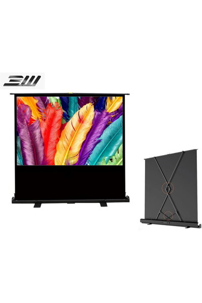 blackmount Portable Pull-Up Projection Screen Blackmount, 110", visible 244 x...