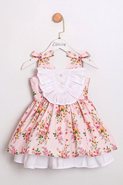 Minigimin Cicileri My Little One's Cicileri Vintage Spring Floral Girl's Dres...