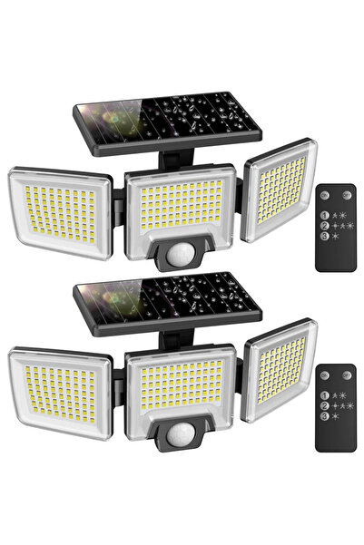 OEM Set 2 Lampi solare de perete MustWin UT 88268, 2500 lm, LED, 216 leduri, ...