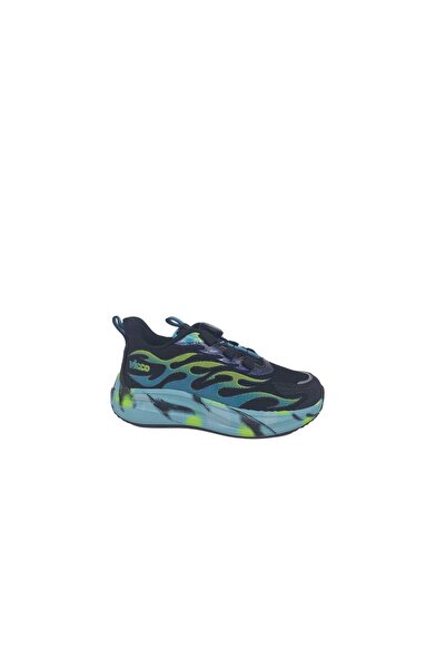Vicco Ekko Kids Black Sports Shoes