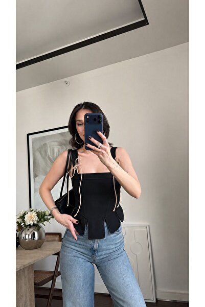 Paraf style "Ip Detailed Corset Blouse"