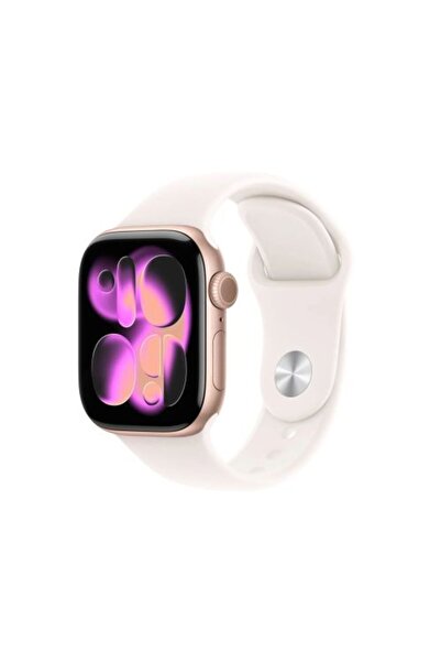 Apple Σειρά Watch 11 (2025) GPS 42mm Θήκη Αλουμινίου Ροζ Χρυσό, Αθλητικό Λουρ...