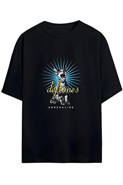 Grafftee Clothing Tricou unisex din bumbac premium cu imprimeu special Deftones