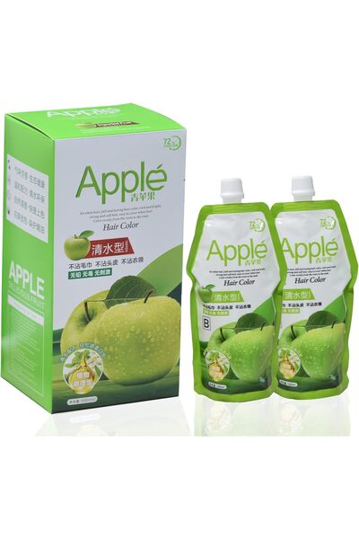 SWİFT Apple Hair Color Cream Chemical free Original Gray Coverage Hair Dye, N...