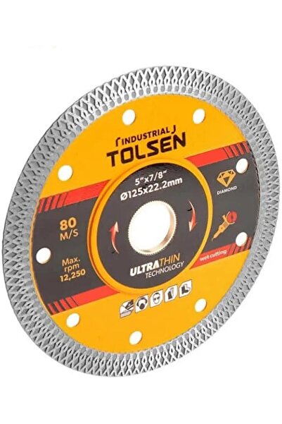 TOLSEN قرص ألماس فائق النحافة (صناعي) مثالي للطوب والجص والبلاط - خاص، قرص قط...
