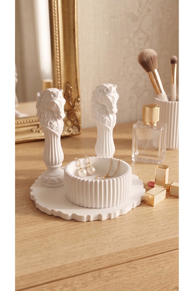 At Figürlü Modern Dekoratif Takı ve Aksesuar Düzenleyici Set (4 Parça) Ev Dekor Hediyelik
