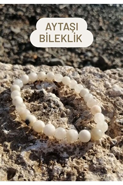Zodyak Doğal Taş Ay Taşı Bileklik / Aytaşı Bileklik