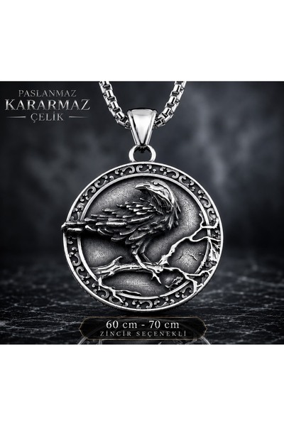 voyageaccessory Stainless Steel Double Sided Design Vegvisir Rune Viking Rave...