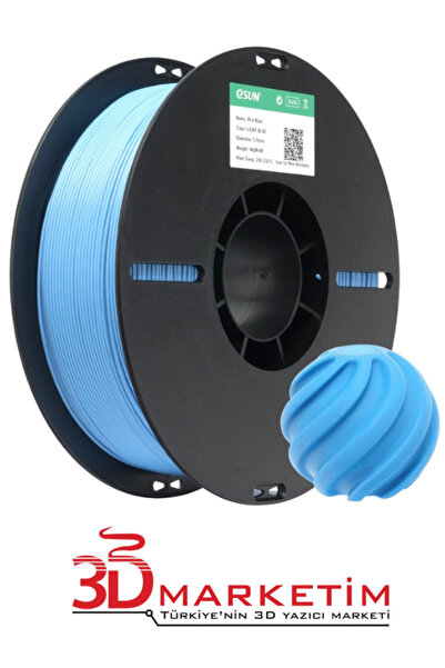 eSun PLA Basic Filament - Açık Mavi (1.75mm, 1kg)-3Dmarketim