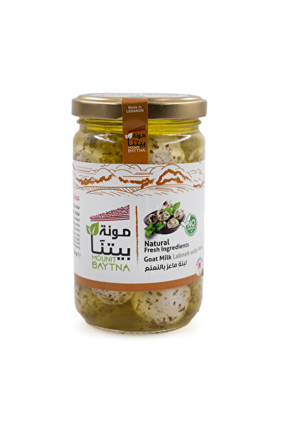 mounit baytna لبنة حليب الماعز بالنعناع 300 جرام |   كريمية، غنية بالبروتين |...