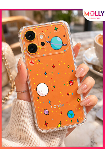 Molly HONOR 600 İçin Cosmic Parade Şeffaf Silikon Kılıf