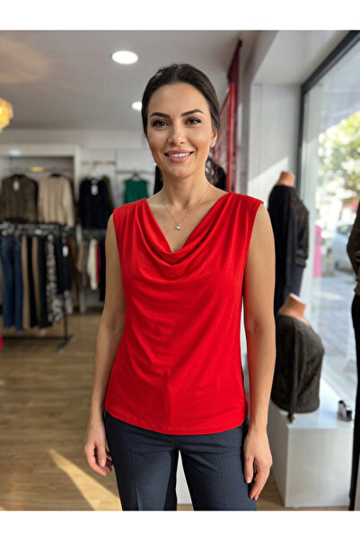 BİLGENS BUTİK Women's Degaje Collar Summer Blouse