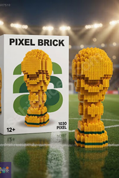 Store World Cup Trophy Nano Block Building Set 1220+ Pieces Pixel Brick Colle...