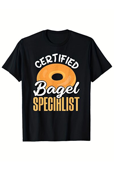yiou trendy clothing Men's Fun Bagel Expert Graphic T-shirt