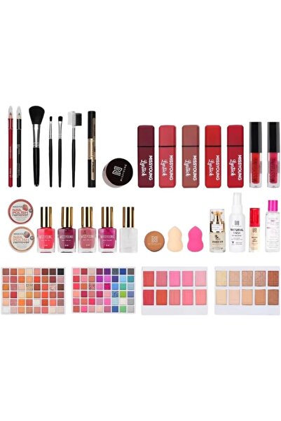 Genrice MISSYOUNG GM23287 Makeup Set – Complete Cosmetic Kit in Aluminum Case