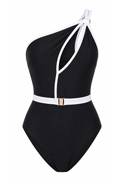 sayina Women's Belted Boutique Sea Pool Swimsuit