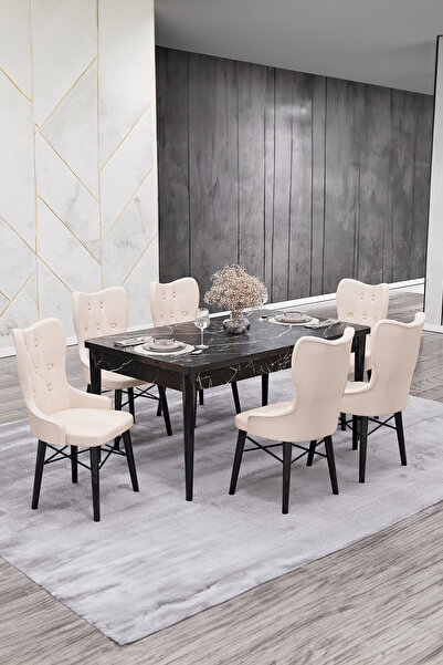 Bella Set masă și scaune Babyface Castel, masă extensibilă 80 x 130-170, cu b...