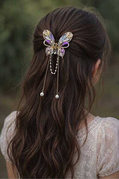 bacoss group MODEL FLUTĂRĂ CU PĂRĂȘITURI, CATARAMĂ METALICĂ CU PIATRĂ ȘI PERL...