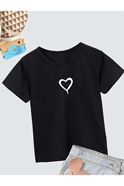 Mariposa Secret Kids Unisex Printed T-Shirt - Black