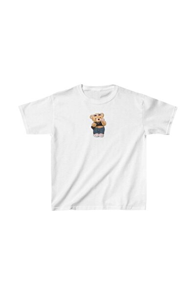 Mariposa Secret Unisex Kids Printed T-Shirt - White