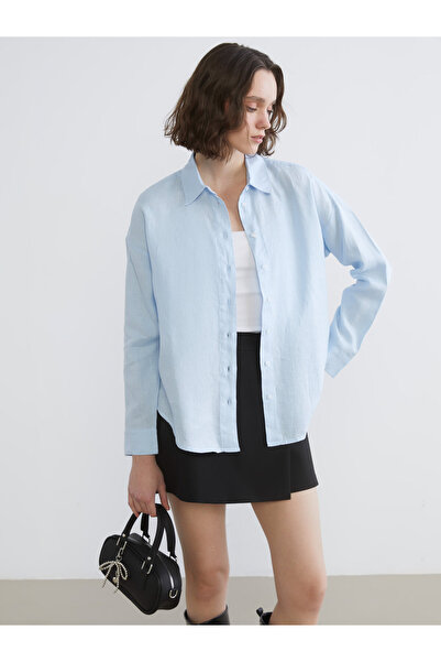 LC Waikiki Oversize Linen Women Shirt