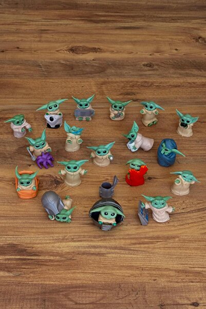 MINDA Yoda Figürler - 18'li Dev Set Baby Yoda Grogu Figür - 10/12 cm - Koleks...