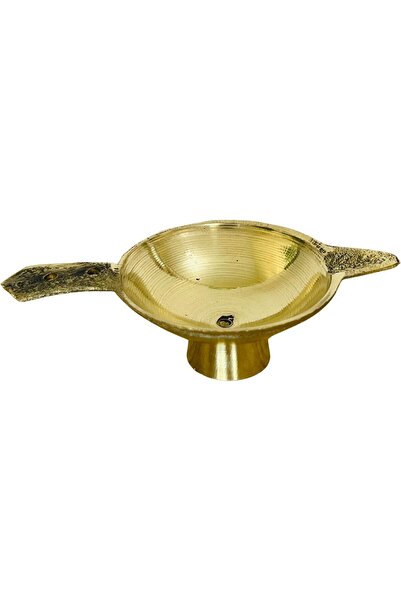 Generic Divine Design Daily Use Brass Diya – Traditional Oil Lamp for Pooja, ...