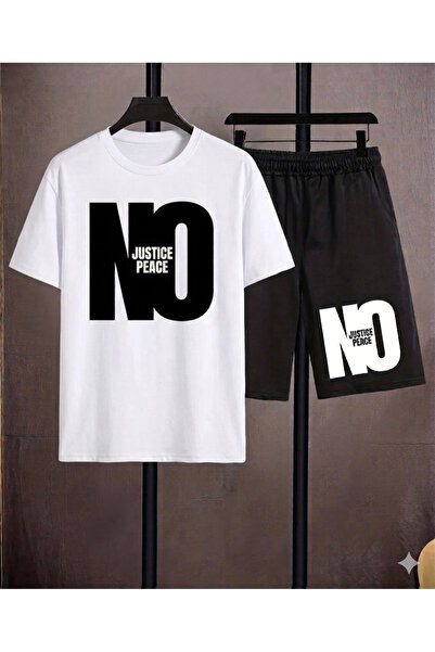 Kids Summer Boys' No Justice Peage Printed Two-Piece Set