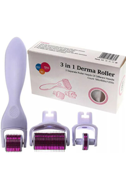 Derma Roller 3-in-1 Device for Skin Care - Rotating Devices Set (1.50 mm, 0.5...