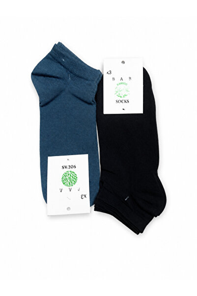 KORE 6-Pack Men's Booties 3 Navy Blue 3 Melange Jeans