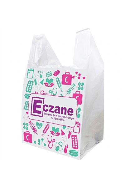 Eczane Poşeti Büyük Atlet Karma 30X60CM (375 Adet)