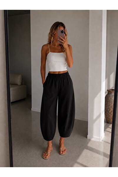 Die&More Kadın Balon Kesim Cepli Gabardin Pantolon