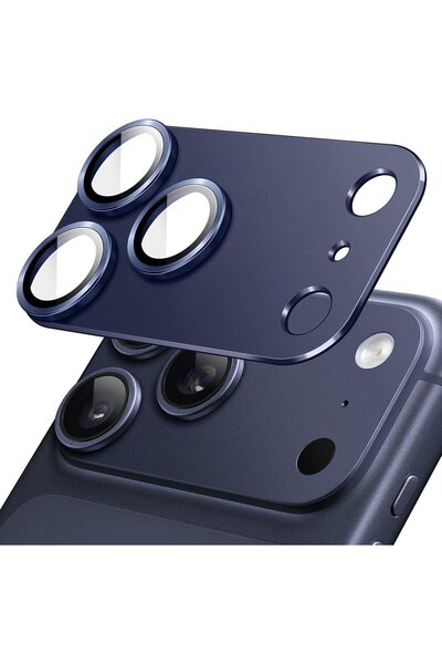 EDELFU Compatible with iPhone 17 Pro Max (6.9 Inch) - Full Coverage Metal Cam...