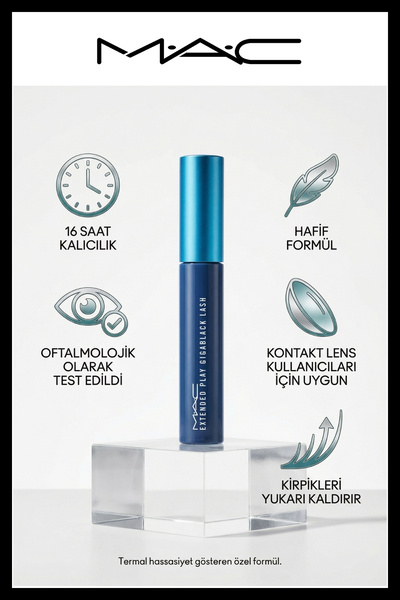 M.A.C Lengthening and Defining 16 Hour Long Lasting Waterproof Black Mascara