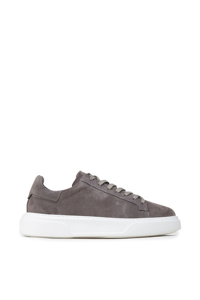 Deery Men's Genuine Suede Gray Sneaker Shoes