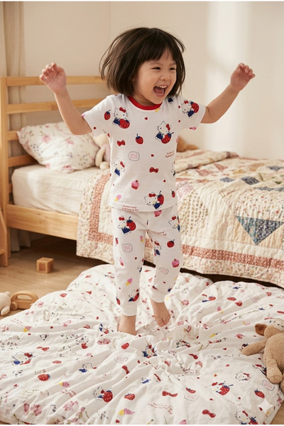 Baby Erkek Çocuk Kısa Kol 2'li Pijama Takımı %100 Pamuk Animal Desenli
