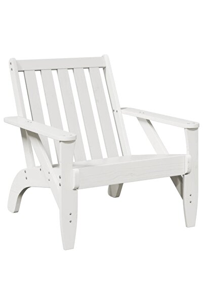 vidaxl Scaun Adirondack de grădină alb 75x77x77 cm lemn masiv de pin