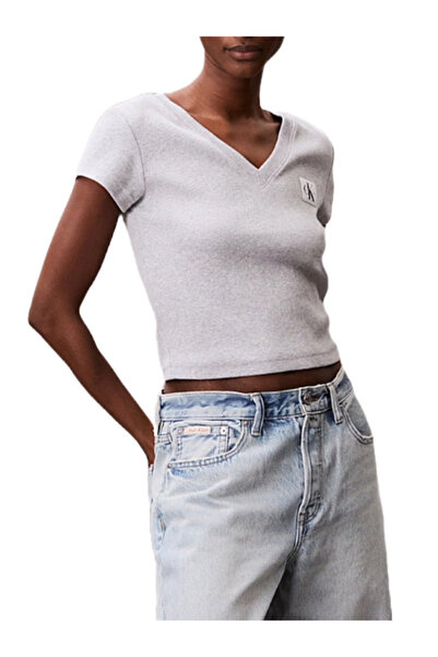 Calvin Klein Γυναικείο T-shirt Γκρι LV047C910G-P79
