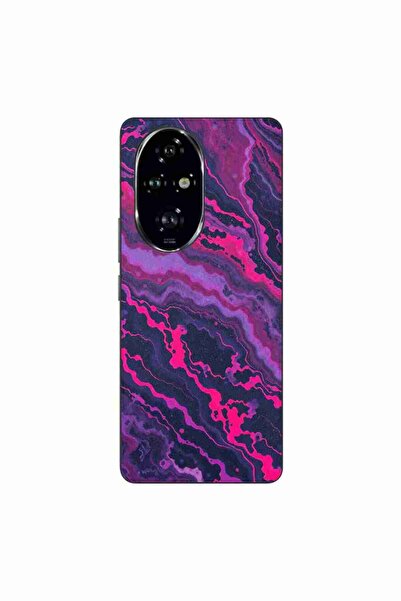 OEM Husa compatibila cu Honor 200 Pro Silicon Gel Tpu Model Midnight Rose Marble