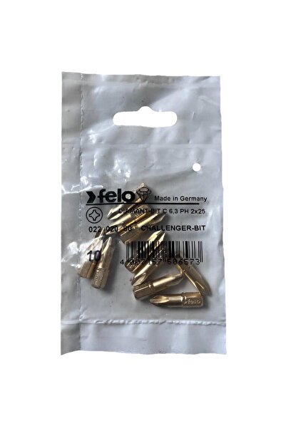 FELO Set de 10 biți diamantate, profil Philips, C6.3, PH2, 25mm
