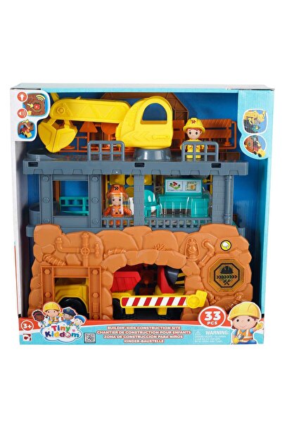Tiny Kiddom Set de joaca, Tiny Kiddom, Santier de contructii, 33 piese