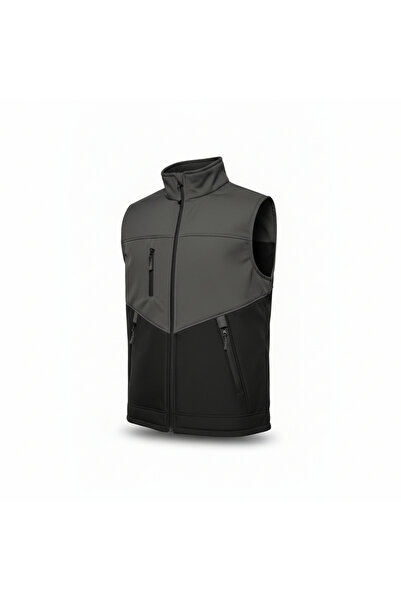 KDM KAFKAS TACTİCAL Erkek Yelek Softshell Su Geçirmez Tam Fermuarlı Cepli Nor...