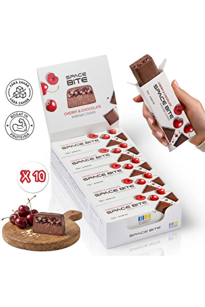 SpaceBite Batoane proteice fara zahar adaugat, 45 g, set 10 batoane bogate in...